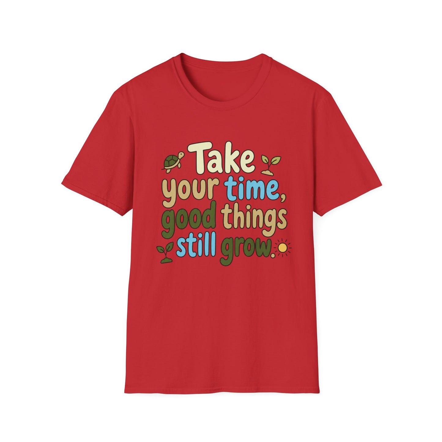 Premium t-shirt with Take your time print | Elron Print
