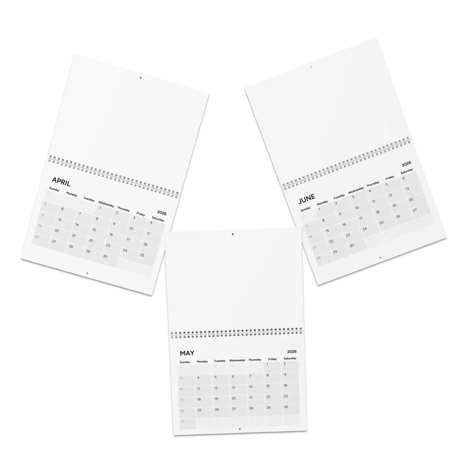 2026 Minimal Wall Calendar — Monthly Planner Calendar - אלרון פרינט