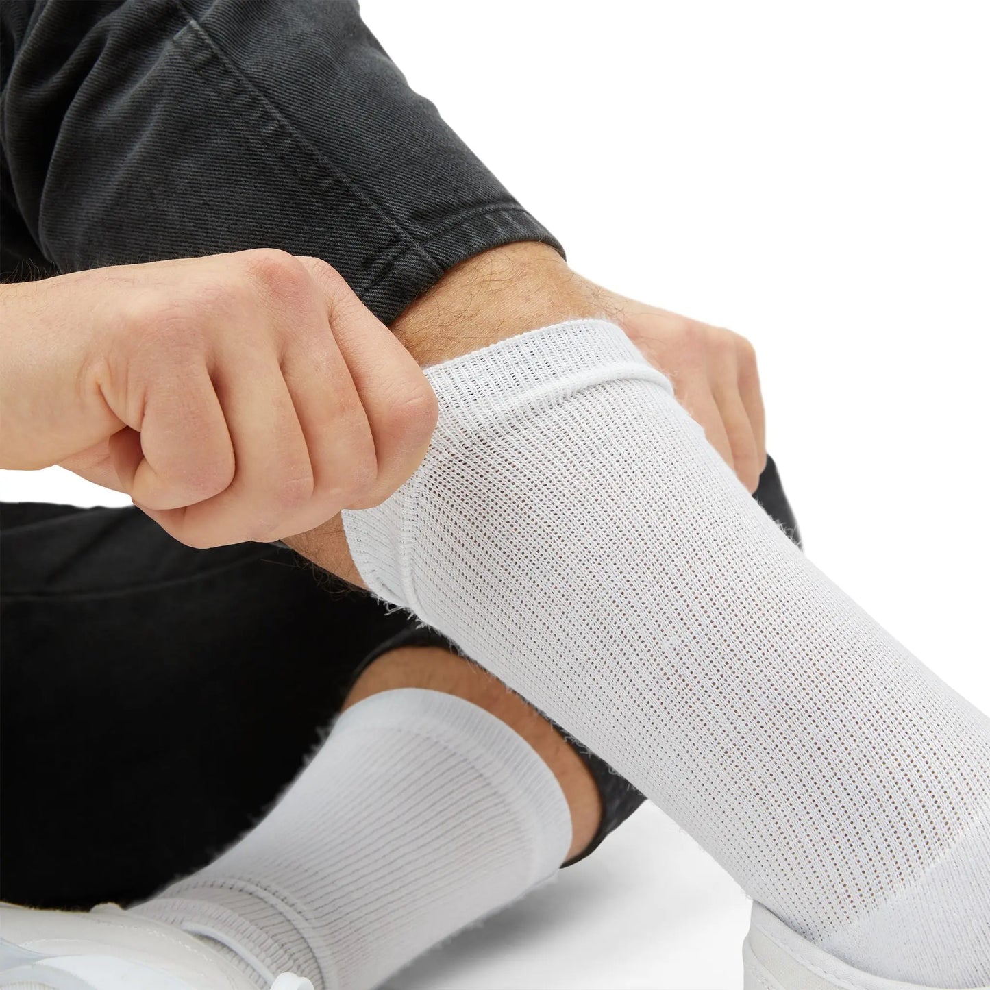 Sublimation Socks — Full-Print Customizable Crew Socks (Blank White Template) - אלרון פרינט