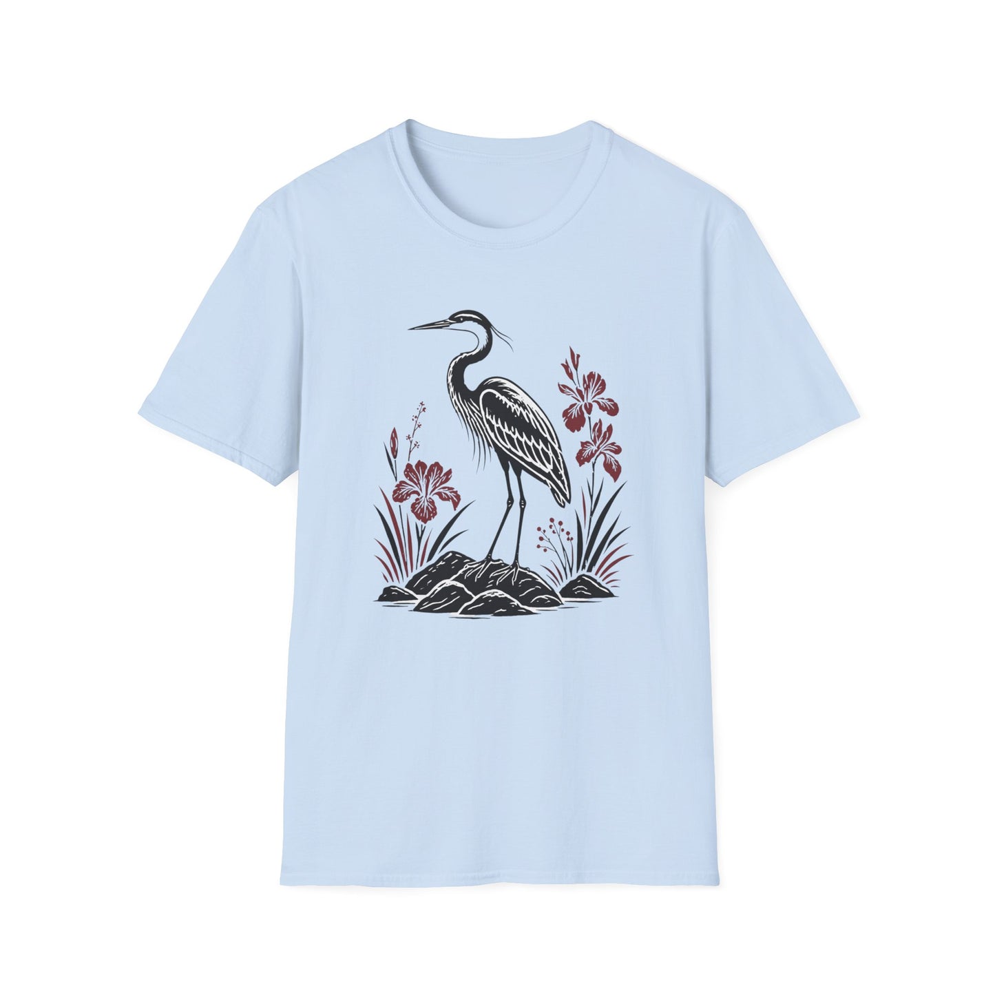 חולצה עם הדפסה אמנותית של אנפה בטבע | אלרון פרינט
