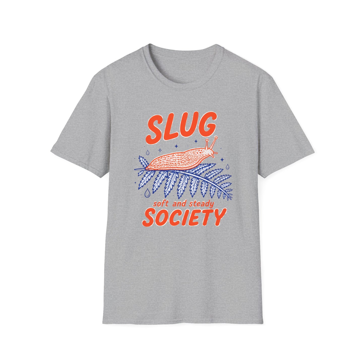 חולצת טישרט Slug Society Soft and Steady – הדפסה על חולצות באיכות פרימיום