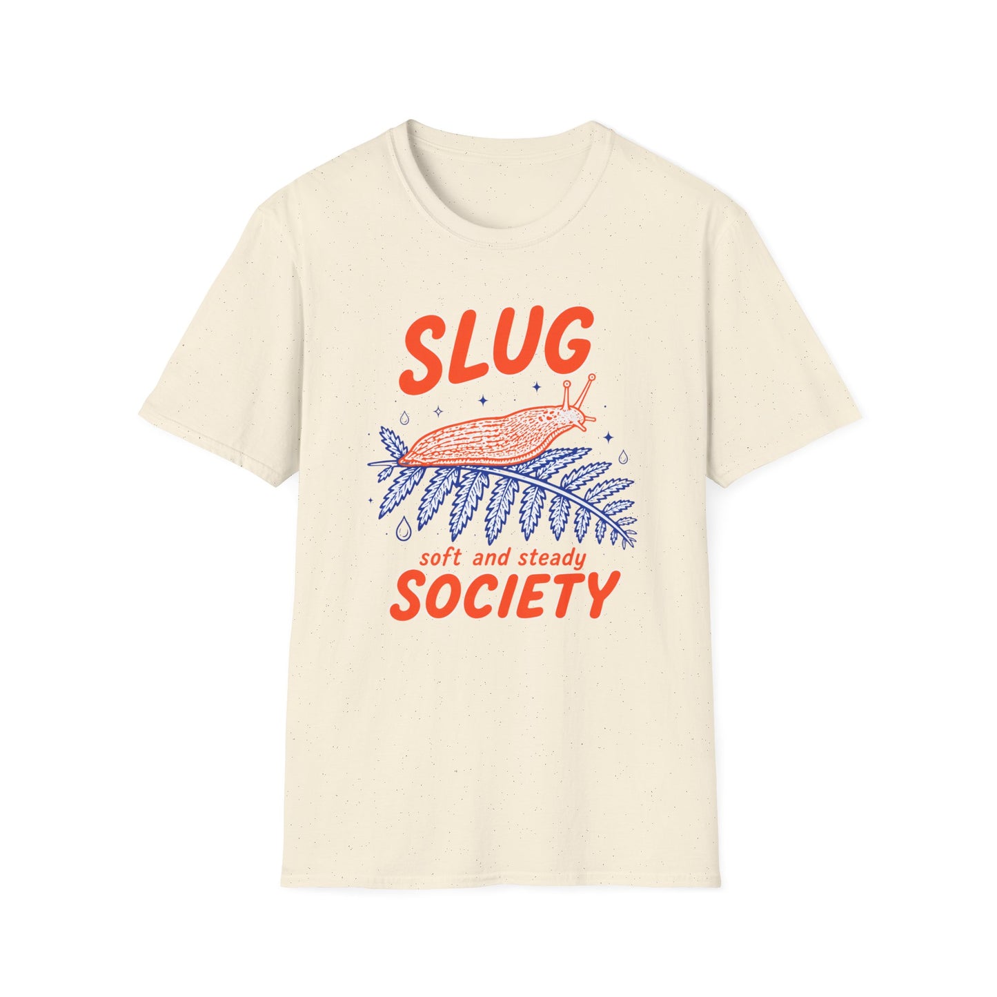 חולצת טישרט Slug Society Soft and Steady – הדפסה על חולצות באיכות פרימיום