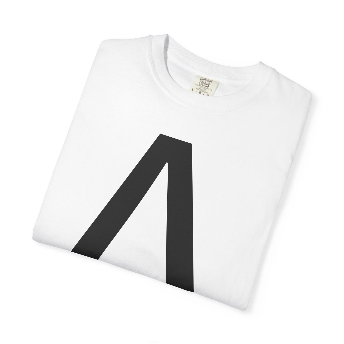 חולצת טי אות A בעיצוב מינימליסטי - Monogram T-Shirt | אלרון פרינט