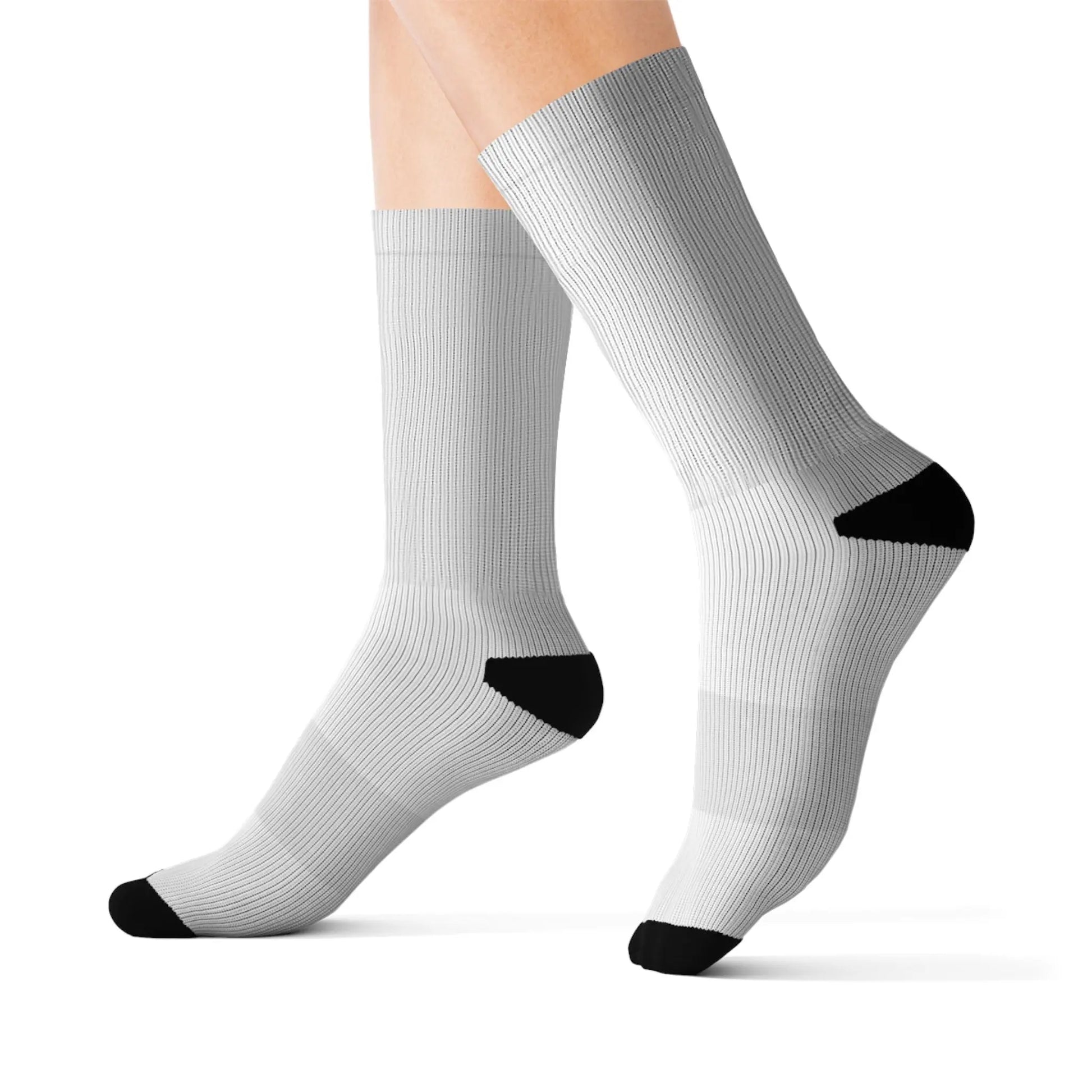 Sublimation Socks — Full-Print Customizable Crew Socks (Blank White Template) -  אלרון פרינט
