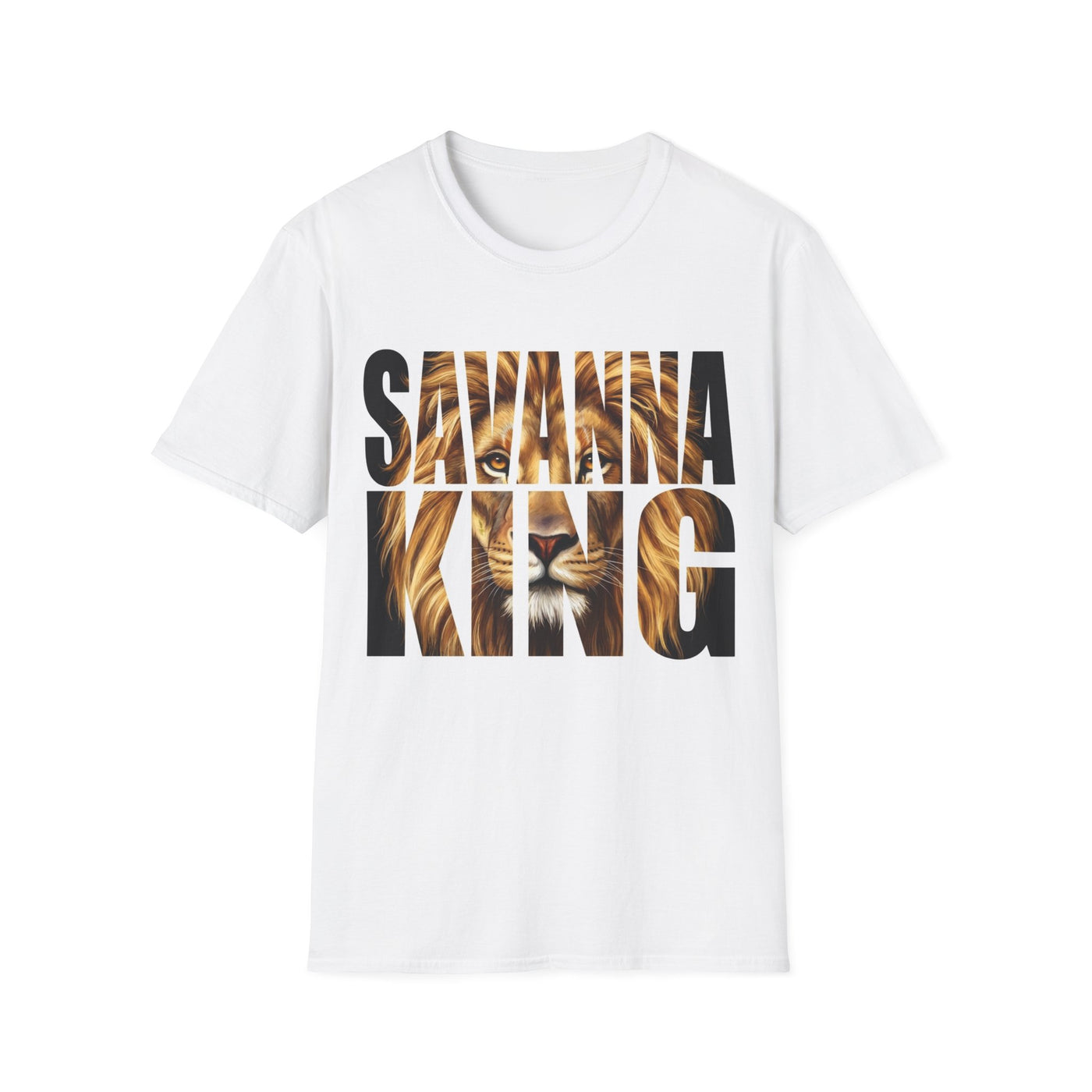 חולצת אריה Savanna King - טישרט הדפס איכותי ליוניסקס