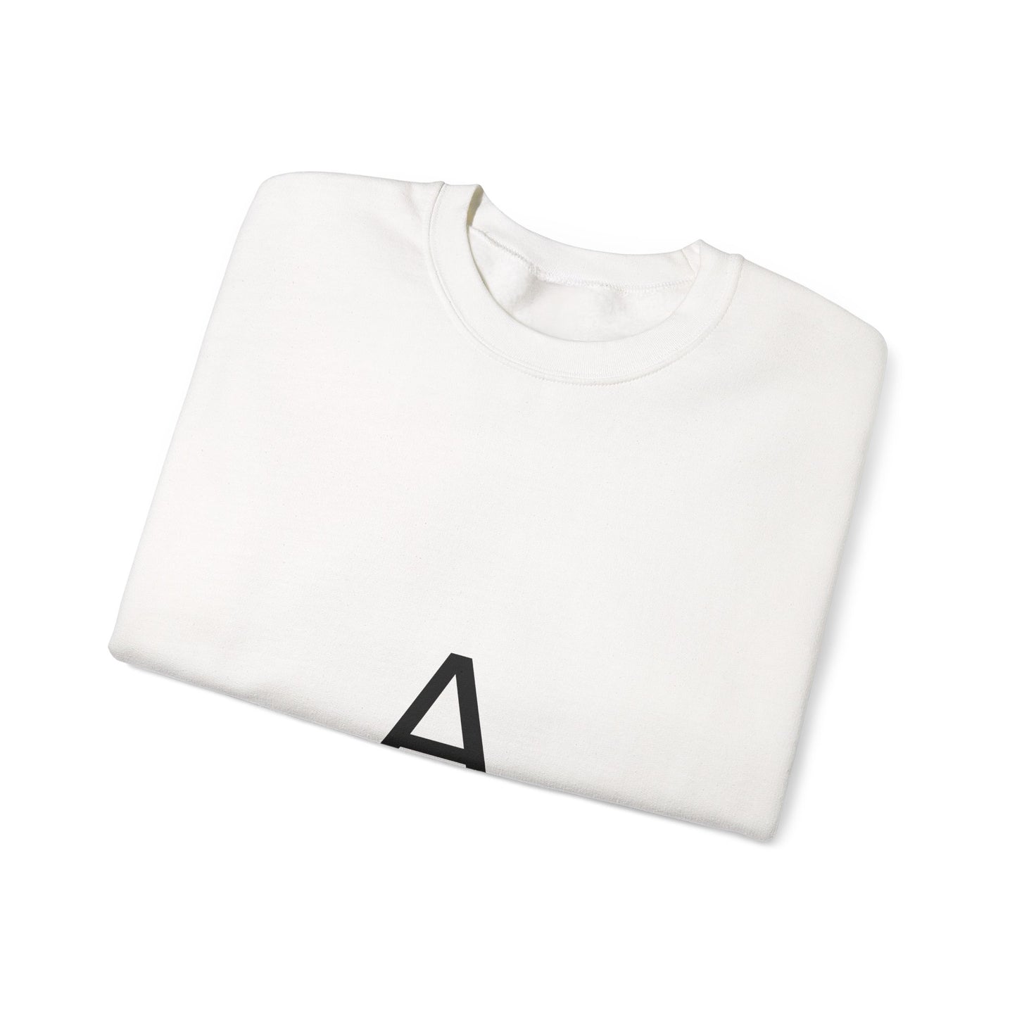 סווטשירט אות A בעיצוב אישי - מונוגרמה מינימליסטית | אלרון פרינט