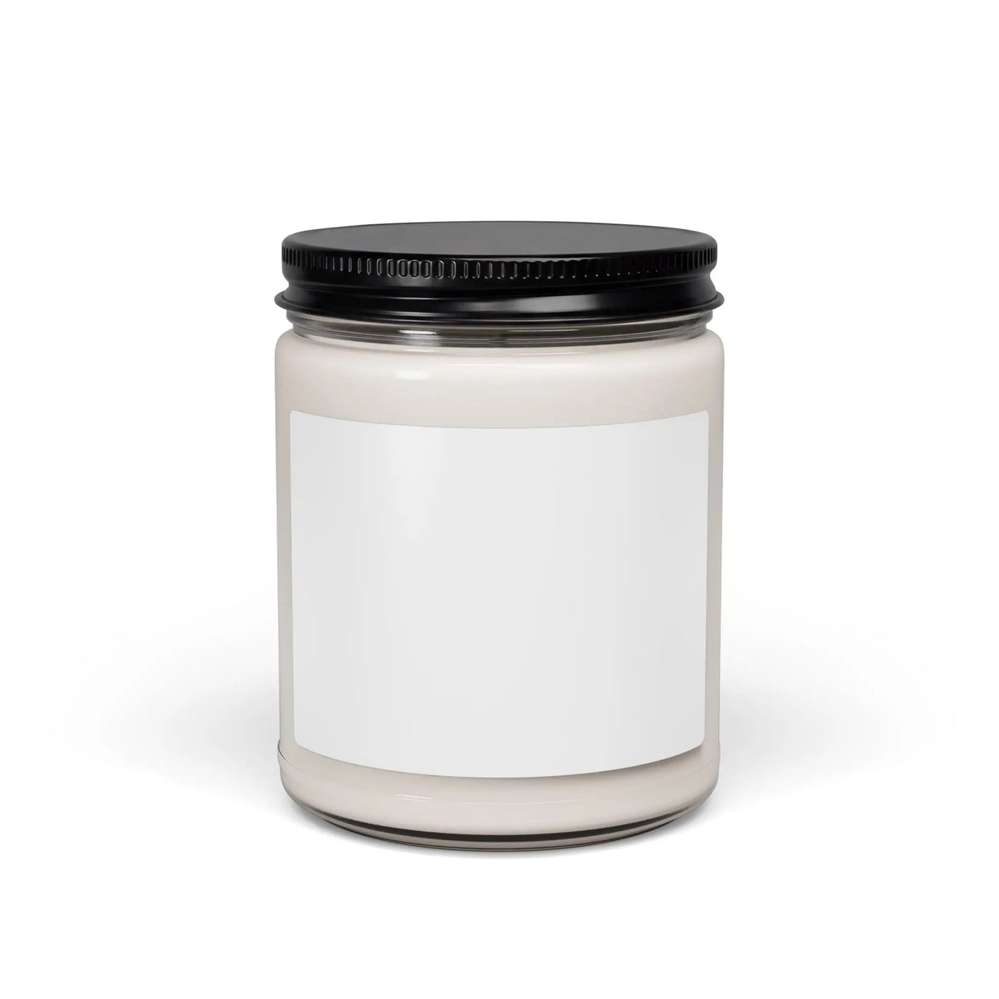 נר סויה טבעי בכלי זכוכית מעוצב – 50-60 שעות בעירה -  אלרון פרינט