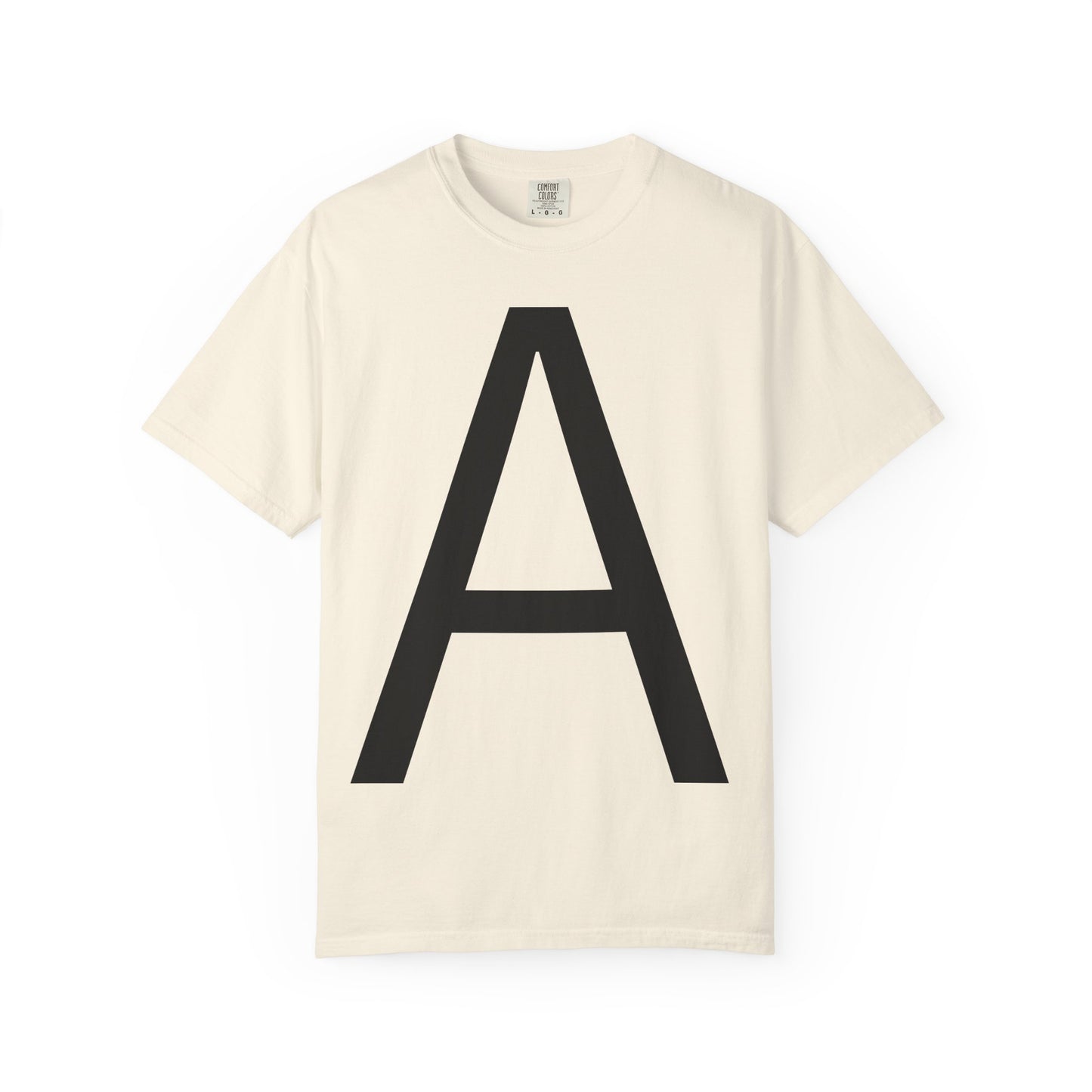 חולצת טי אות A בעיצוב מינימליסטי - Monogram T-Shirt | אלרון פרינט