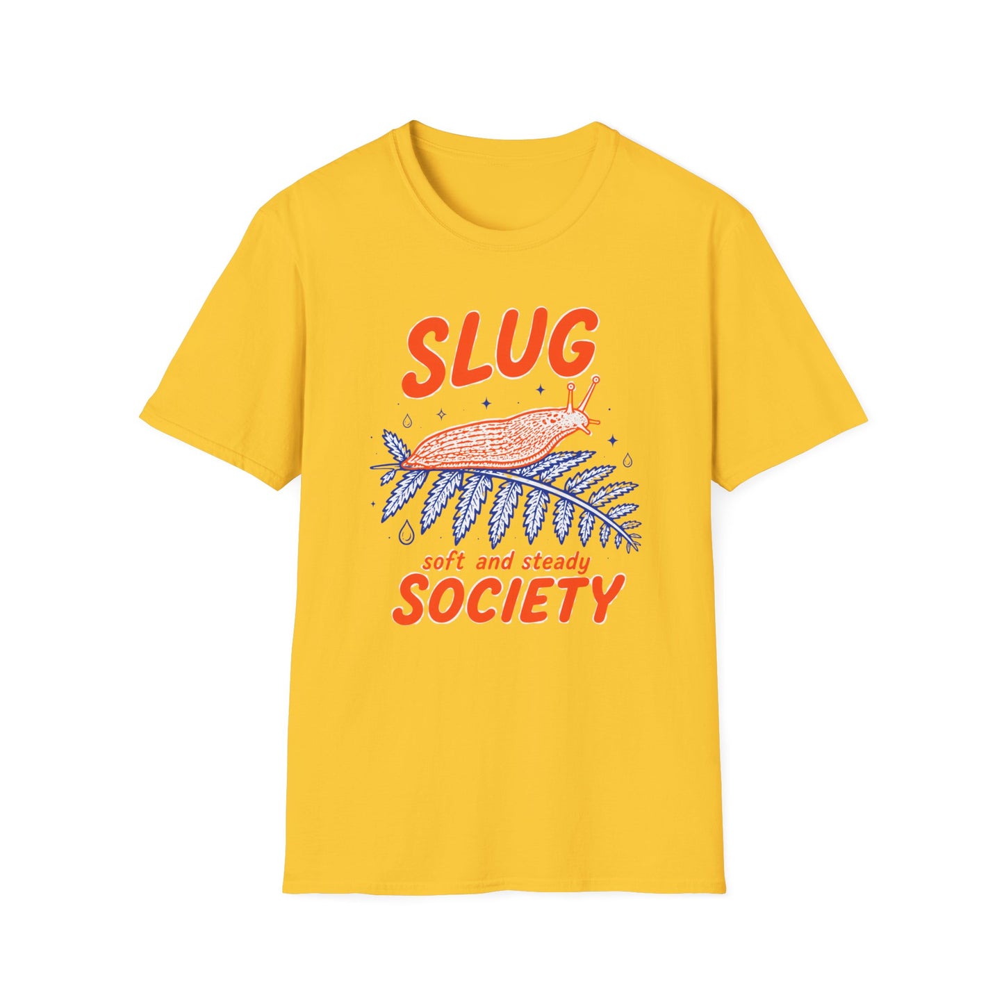 חולצת טישרט Slug Society Soft and Steady – הדפסה על חולצות באיכות פרימיום