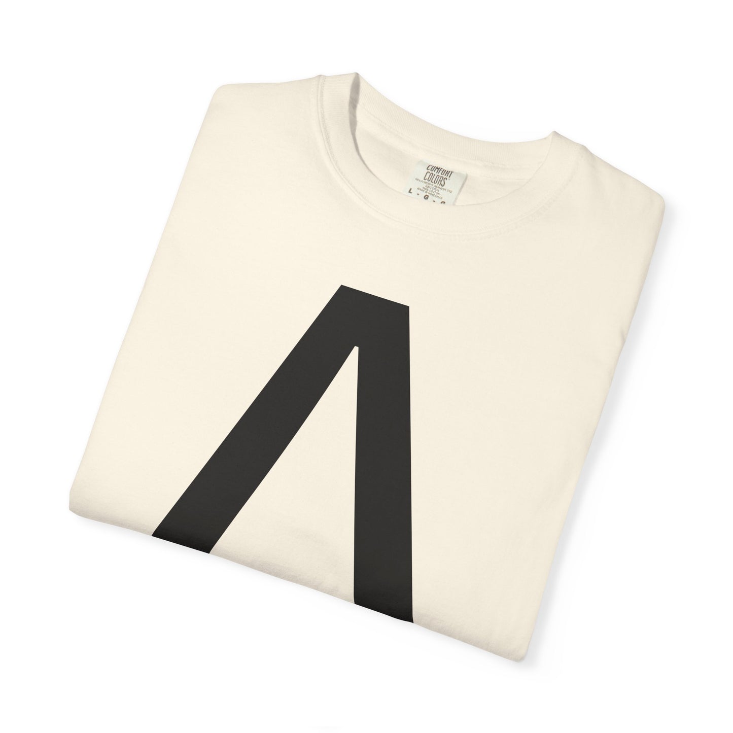 חולצת טי אות A בעיצוב מינימליסטי - Monogram T-Shirt | אלרון פרינט