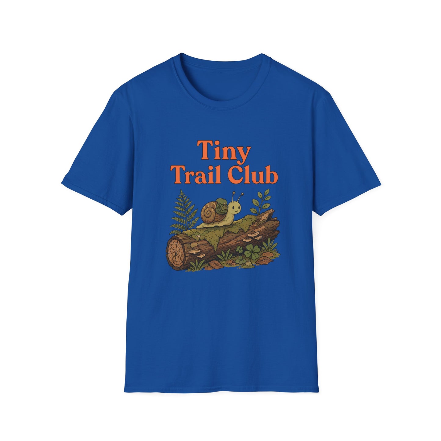 חולצת טישרט Tiny Trail Club חילזון – הדפסה על חולצות באיכות פרימיום