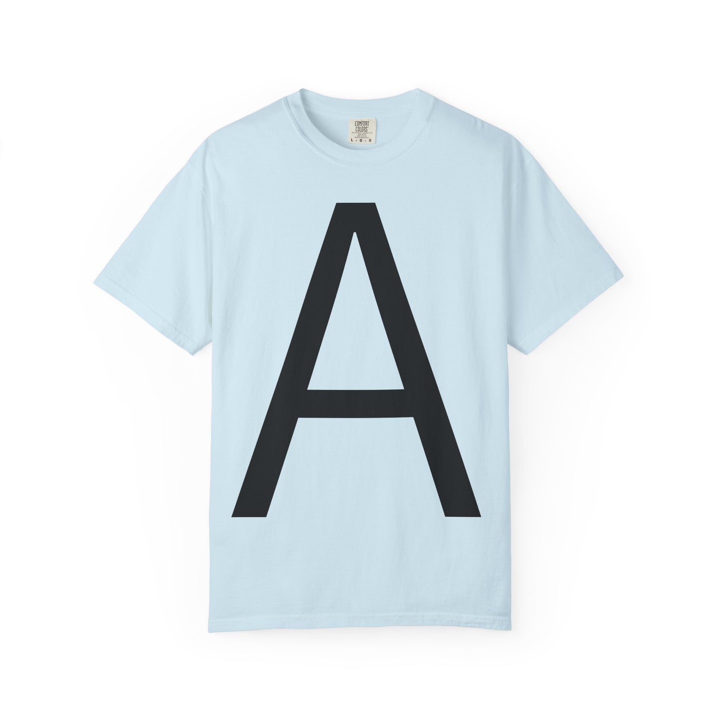 חולצת טי אות A בעיצוב מינימליסטי - Monogram T-Shirt | אלרון פרינט