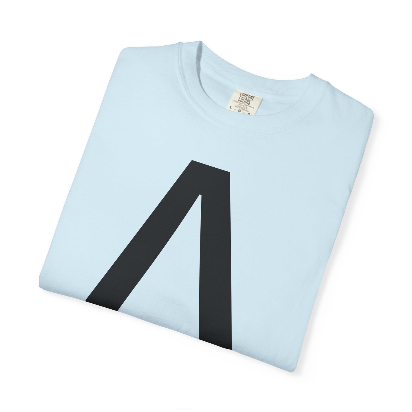 חולצת טי אות A בעיצוב מינימליסטי - Monogram T-Shirt | אלרון פרינט