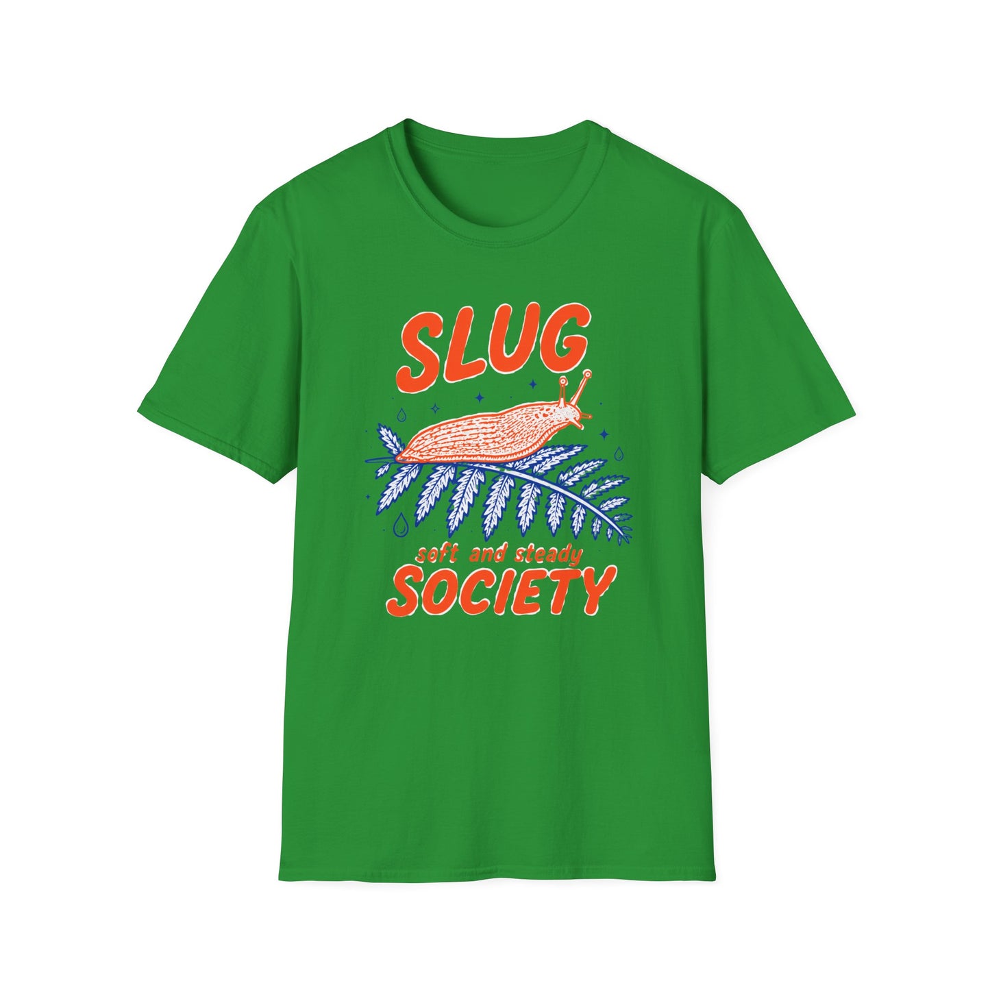 חולצת טישרט Slug Society Soft and Steady – הדפסה על חולצות באיכות פרימיום