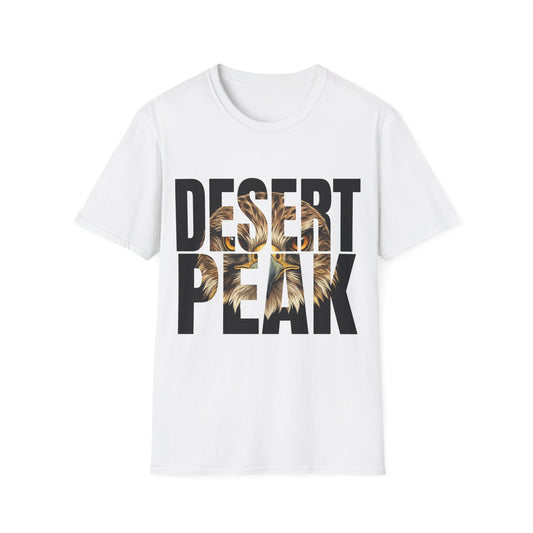 חולצת טי בצבע צהוב (Daisy) עם הדפס עיט וכיתוב Desert Peak