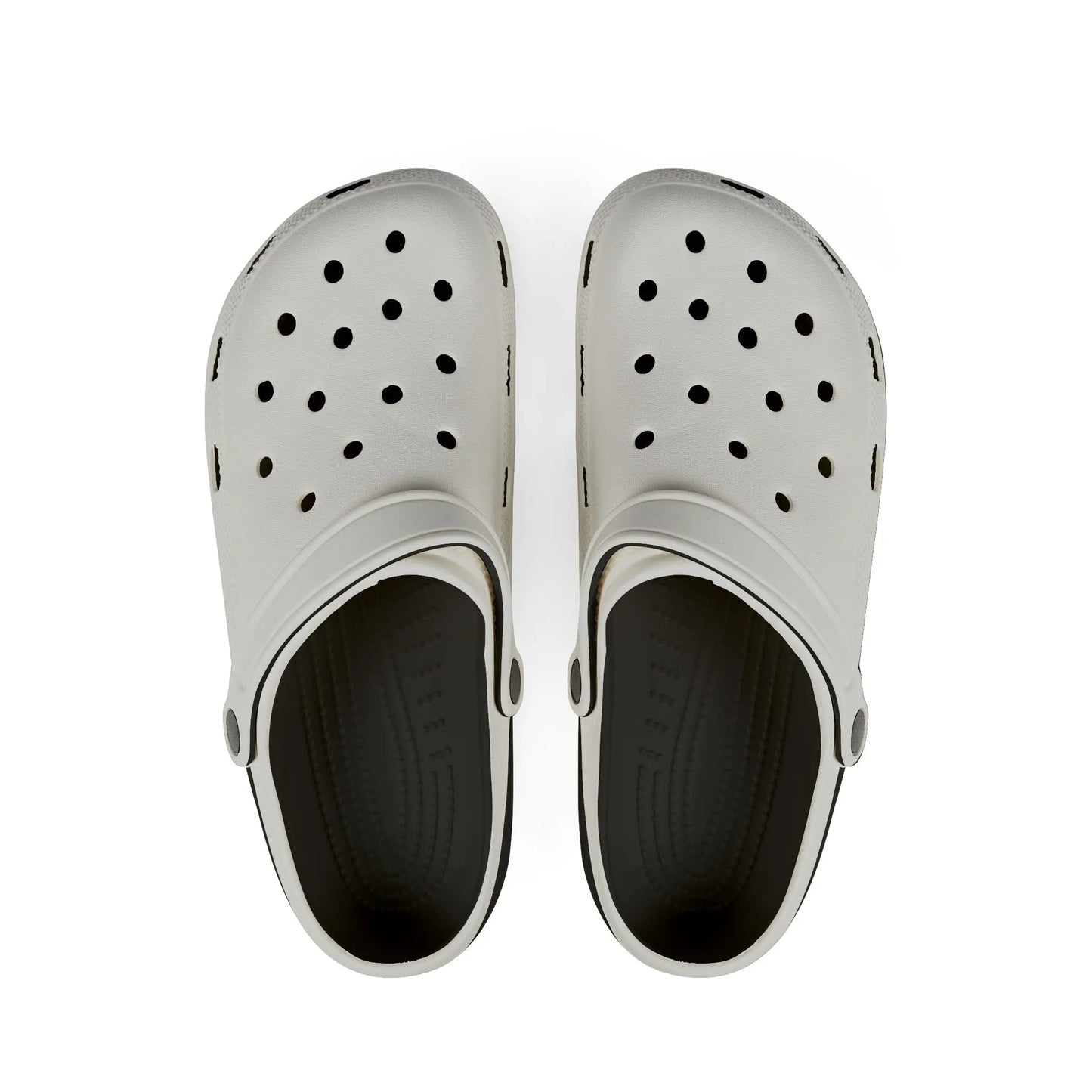 White EVA Foam Clogs — Lightweight Slip-On Garden & Beach Shoes Printify
