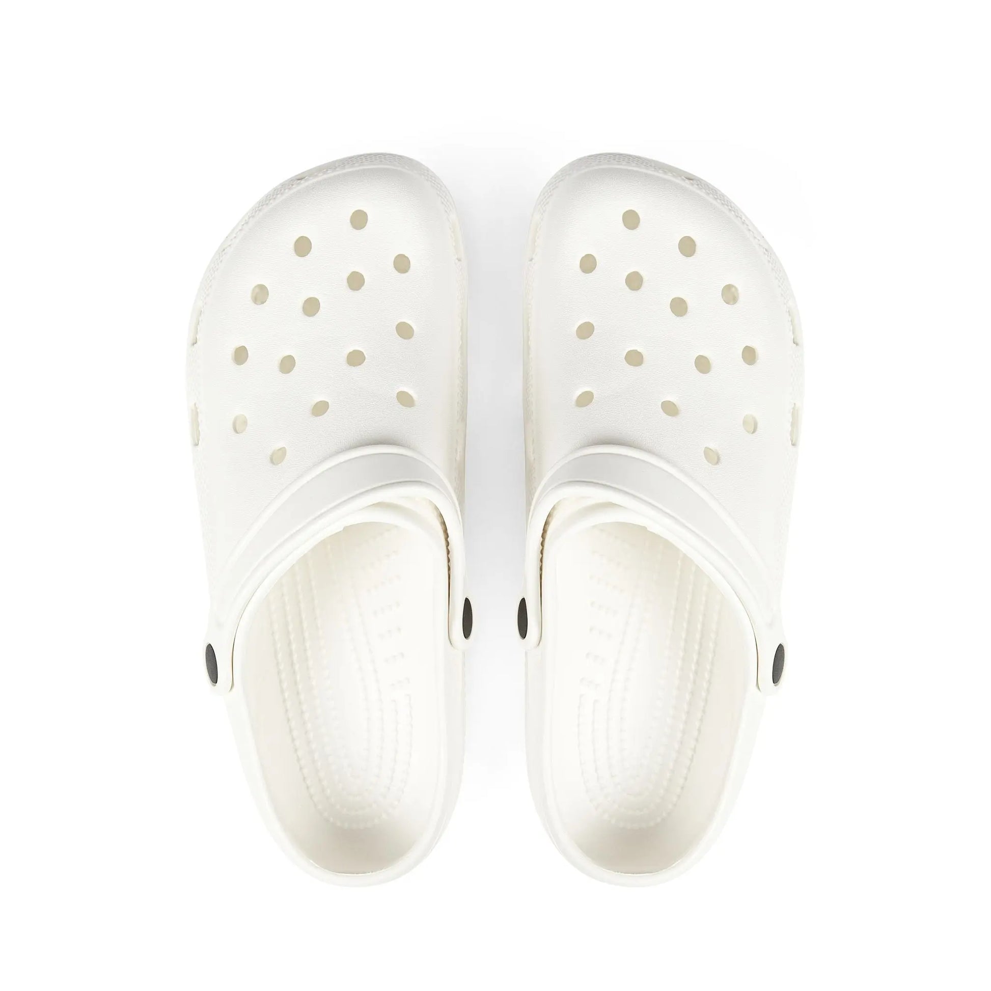 White EVA Foam Clogs — Lightweight Slip-On Garden & Beach Shoes Printify