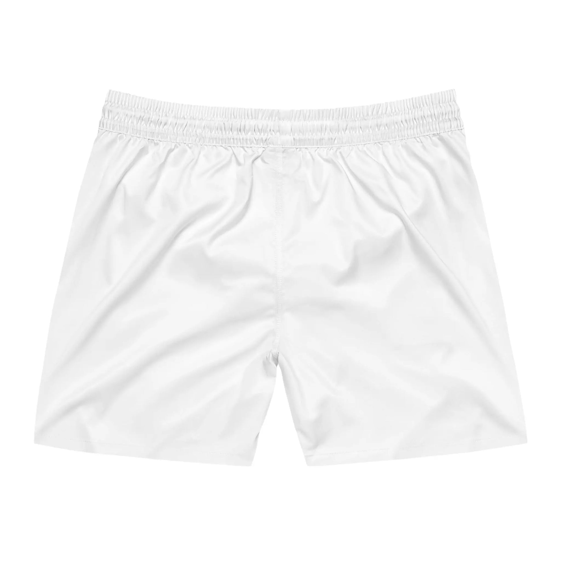 Men's Mid-Length Swim Shorts – Classic Solid AOP Beach Trunks Printify