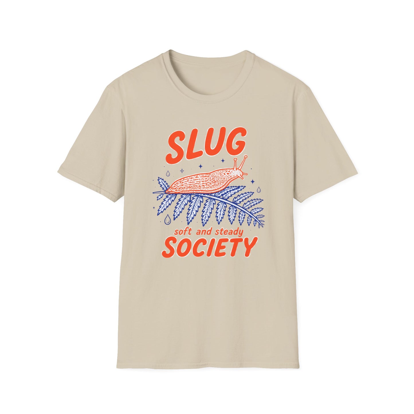 חולצת טישרט Slug Society Soft and Steady – הדפסה על חולצות באיכות פרימיום