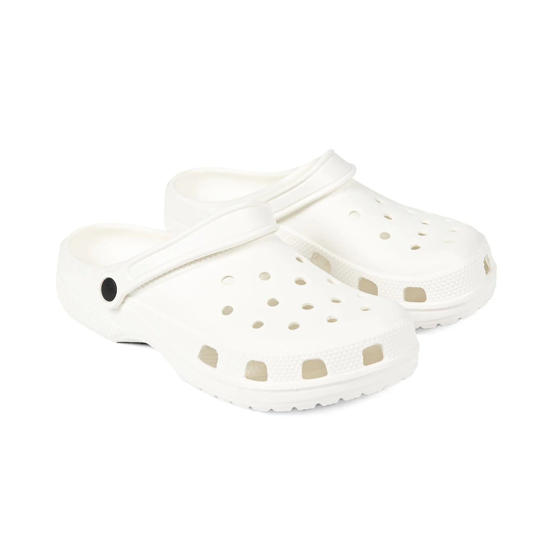 White EVA Foam Clogs — Lightweight Slip-On Garden & Beach Shoes Printify